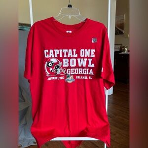 Russell Athletic Red Graphic Tee with Metallic Sticker